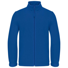 KARIBAN Gyermek cipzáras mikropolár pulóver, Kariban KA920, Royal Blue-12/14