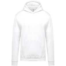 KARIBAN Gyermek kapucnis pulóver, Kariban KA477, White-12/14