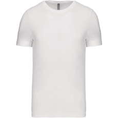 KARIBAN jersey rövid ujjú férfi póló KA356, White-M