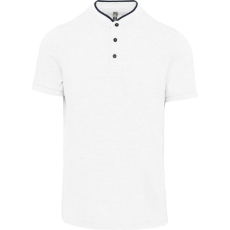 KARIBAN KA223 MEN'S SHORT SLEEVE POLO SHIRT WITH MANDARIN COLLAR L