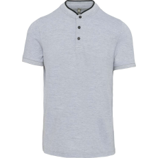 KARIBAN KA223 MEN'S SHORT SLEEVE POLO SHIRT WITH MANDARIN COLLAR S