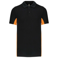KARIBAN KA232 FLAG - SHORT-SLEEVED TWO-TONE POLO SHIRT 2XL