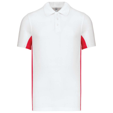KARIBAN KA232 FLAG - SHORT-SLEEVED TWO-TONE POLO SHIRT L munkaruha