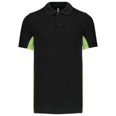 KARIBAN KA232 FLAG - SHORT-SLEEVED TWO-TONE POLO SHIRT M