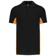 KARIBAN KA232 FLAG - SHORT-SLEEVED TWO-TONE POLO SHIRT M munkaruha