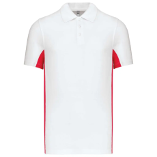 KARIBAN KA232 FLAG - SHORT-SLEEVED TWO-TONE POLO SHIRT XL