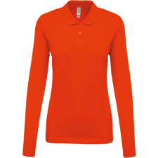 KARIBAN KA257 LADIES’ LONG-SLEEVED PIQUÉ POLO SHIRT M munkaruha