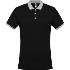 KARIBAN KA258 MEN&#039;S TWO-TONE PIQUÉ POLO SHIRT 3XL munkaruha