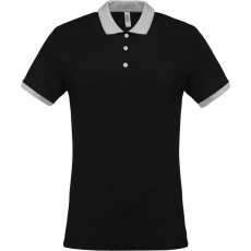 KARIBAN KA258 MEN'S TWO-TONE PIQUÉ POLO SHIRT 4XL