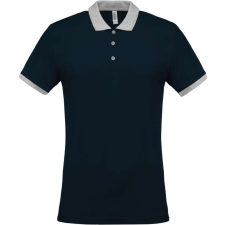 KARIBAN KA258 MEN&#039;S TWO-TONE PIQUÉ POLO SHIRT M munkaruha