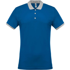 KARIBAN KA258 MEN'S TWO-TONE PIQUÉ POLO SHIRT XL munkaruha