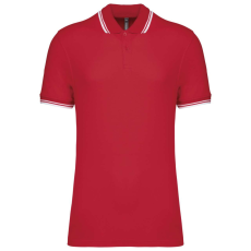 KARIBAN KA272 MEN'S SHORT-SLEEVED POLOSHIRT WITH CONTRASTING PIPING S