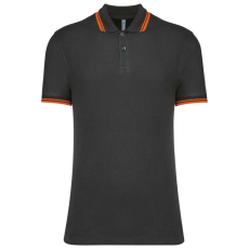KARIBAN KA272 MEN&- 039;S 2 STRIPED SHORT SLEEVED POLOSHIRT 3XL