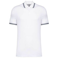 KARIBAN KA272 MEN&amp;- 039;S 2 STRIPED SHORT SLEEVED POLOSHIRT 3XL férfi póló