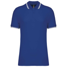 KARIBAN KA272 MEN&- 039;S 2 STRIPED SHORT SLEEVED POLOSHIRT 4XL