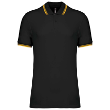 KARIBAN KA272 MEN&- 039;S 2 STRIPED SHORT SLEEVED POLOSHIRT L férfi póló
