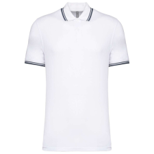 KARIBAN KA272 MEN&- 039;S 2 STRIPED SHORT SLEEVED POLOSHIRT M férfi póló