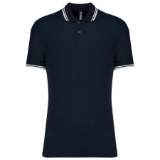 KARIBAN KA272 MEN&- 039;S 2 STRIPED SHORT SLEEVED POLOSHIRT S férfi póló