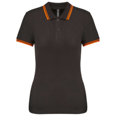KARIBAN KA273 LADIE'S SHORT-SLEEVED POLOSHIRT WITH CONTRASTING PIPING 2XL