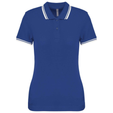 KARIBAN KA273 LADIE'S SHORT-SLEEVED POLOSHIRT WITH CONTRASTING PIPING 2XL