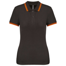KARIBAN KA273 LADIE'S SHORT-SLEEVED POLOSHIRT WITH CONTRASTING PIPING L munkaruha