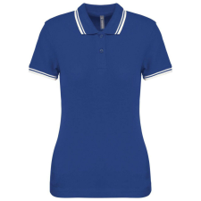 KARIBAN KA273 LADIE&- 039;S 2 STRIPED SHORT SLEEVED POLOSHIRT M blúz