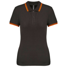 KARIBAN KA273 LADIE&- 039;S 2 STRIPED SHORT SLEEVED POLOSHIRT M blúz