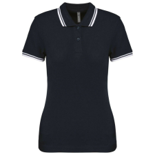 KARIBAN KA273 LADIE&- 039;S 2 STRIPED SHORT SLEEVED POLOSHIRT XS munkaruha