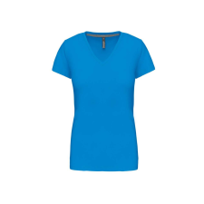 KARIBAN KA381 NŐI RÖVID UJJÚ V-NYAKÚ PÓLÓ 3XL munkaruha