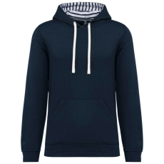 KARIBAN KA4013 UNISEX CONTRAST PATTERNED HOODED SWEATSHIRT 2XL