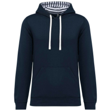 KARIBAN KA4013 UNISEX CONTRAST PATTERNED HOODED SWEATSHIRT S férfi pulóver, kardigán