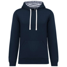 KARIBAN KA4013 UNISEX CONTRAST PATTERNED HOODED SWEATSHIRT XS férfi pulóver, kardigán