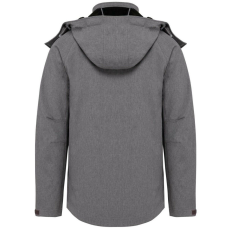 KARIBAN KA413 MEN&- 039;S DETACHABLE HOODED SOFTSHELL JACKET L