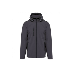 KARIBAN KA422 UNISEX 3-LAYER SOFTSHELL HOODED JACKET WITH REMOVABLE SLEEVES L