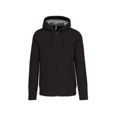 KARIBAN KA444 FULL ZIP HOODED SWEATSHIRT L