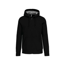 KARIBAN KA444 FULL ZIP HOODED SWEATSHIRT S munkaruha
