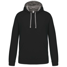 KARIBAN KA446 MEN&#039;S CONTRAST HOODED SWEATSHIRT 4XL munkaruha