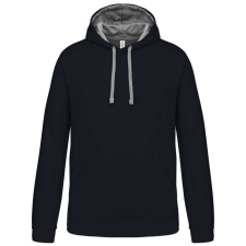 KARIBAN KA446 MEN&#039;S CONTRAST HOODED SWEATSHIRT L munkaruha