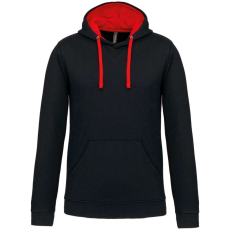 KARIBAN KA446 MEN'S CONTRAST HOODED SWEATSHIRT L