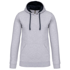 KARIBAN KA446 MEN'S CONTRAST HOODED SWEATSHIRT XS