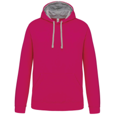 KARIBAN KA446 MEN&#039;S CONTRAST HOODED SWEATSHIRT XS munkaruha