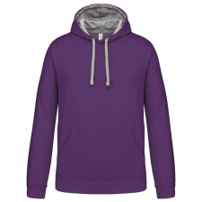 KARIBAN KA446 MEN&#039;S CONTRAST HOODED SWEATSHIRT XS munkaruha