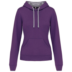 KARIBAN KA465 LADIES’ CONTRAST HOODED SWEATSHIRT 2XL
