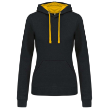 KARIBAN KA465 LADIES’ CONTRAST HOODED SWEATSHIRT M munkaruha
