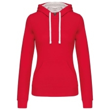 KARIBAN KA465 LADIES’ CONTRAST HOODED SWEATSHIRT XL munkaruha