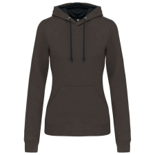 KARIBAN KA465 LADIES’ CONTRAST HOODED SWEATSHIRT XL munkaruha