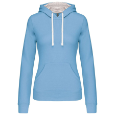 KARIBAN KA465 LADIES’ CONTRAST HOODED SWEATSHIRT XL munkaruha