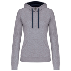 KARIBAN KA465 LADIES’ CONTRAST HOODED SWEATSHIRT XS