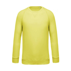 KARIBAN KA480 MEN&- 039;S ORGANIC COTTON CREW NECK RAGLAN SLEEVE SWEATSHIRT 3XL