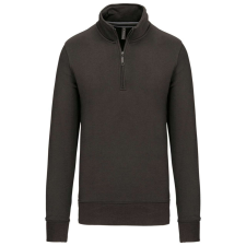 KARIBAN KA487 ZIPPED NECK SWEATSHIRT XL férfi pulóver, kardigán